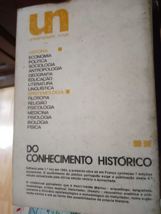 Do Conhecimento Histórico, 5ª edição