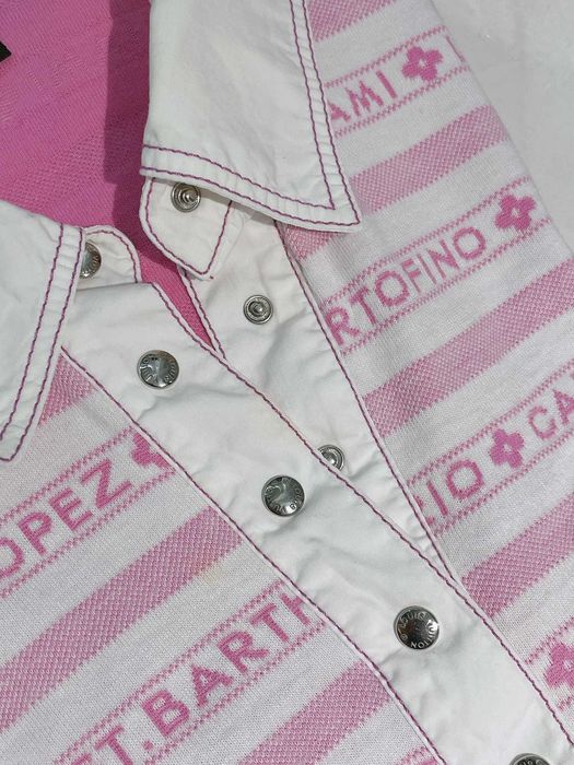 Koszulka polo damska w paski z logo Louis Vuitton