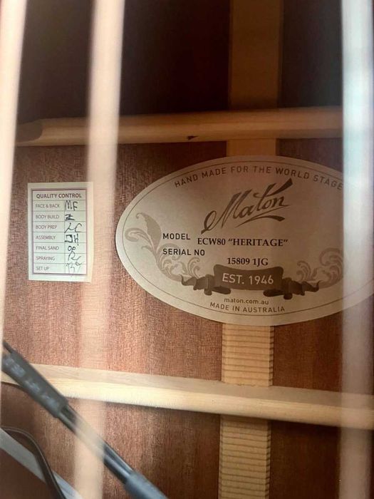 Maton ECW80 Heritage - gitara elektroakustyczna z Australii