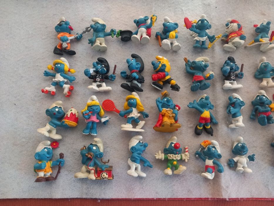Bonecos antigos Smurfs