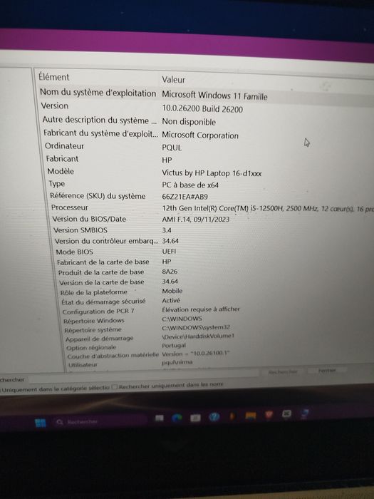 Victus HP 16 RTX 3050