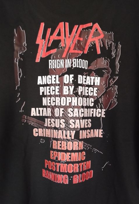 Slayer Reign In Blood dwustronny t-shirt XL