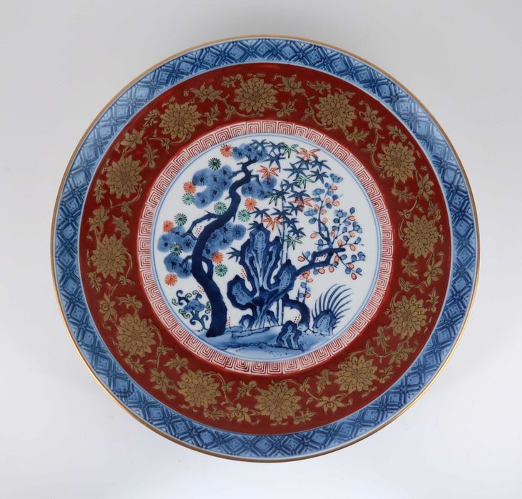 Prato Grande Porcelana Gold Imari - 31 cm