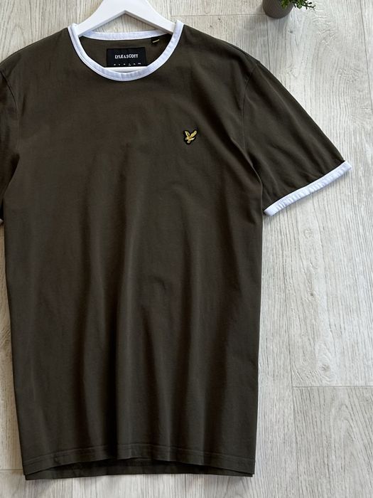 Lyle And Scott Logo Tee Shirts Футболка оригінал оригинал опт & хаки камо Military