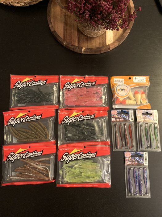 Przynęty wędkarskie - okoń, pstrąg. Supercontinent, Relax, Fishup