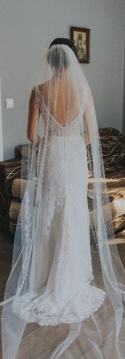 suknia ślubna rybka plus welon gratis!