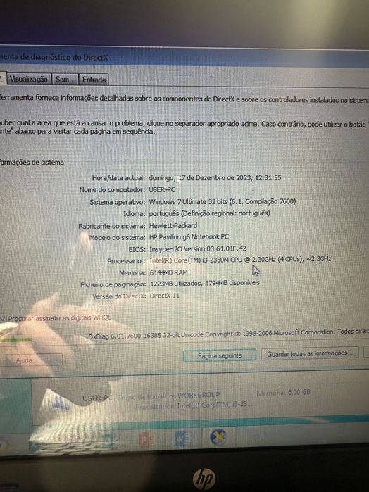 Portátil Hp para venda