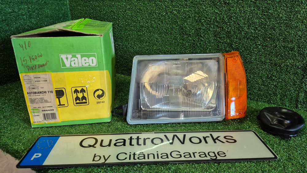 Otica Farol Esquerdo Autobianchi Y10 LX Touring 4WD Ref. 084440 NOVO Valeo