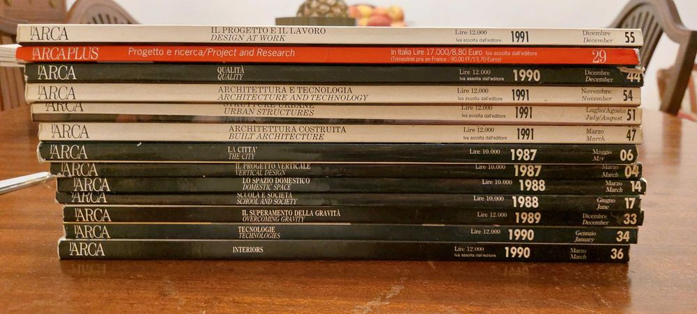 Revistas de arquitetura L'Arca
