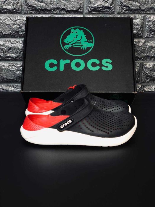 Crocs мужские черные сабо для отдыха и прогулок  Последние размеры / кроксы crocs эластичные удобные шлепанцы на лето