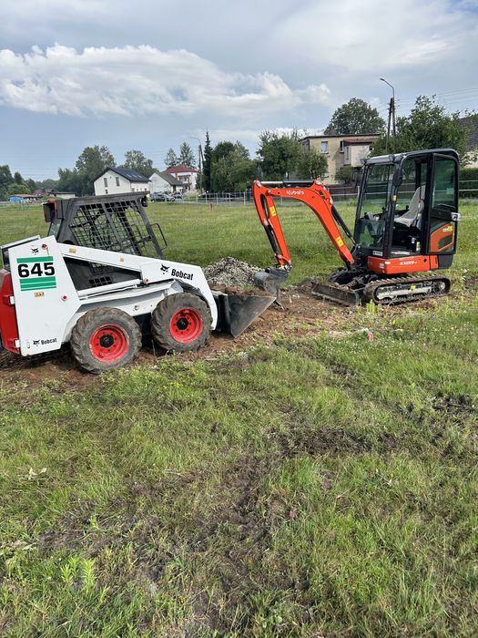 *usługi miniładowarką bobcat* minikoparka* glebogryzarka