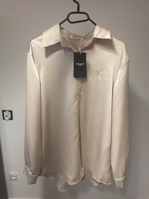 Yves saint laurent koszula satynowa