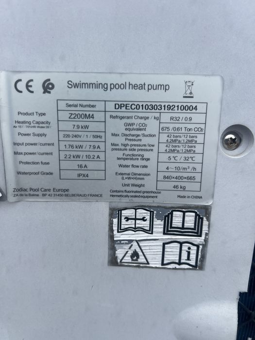 Bomba de calor para piscina