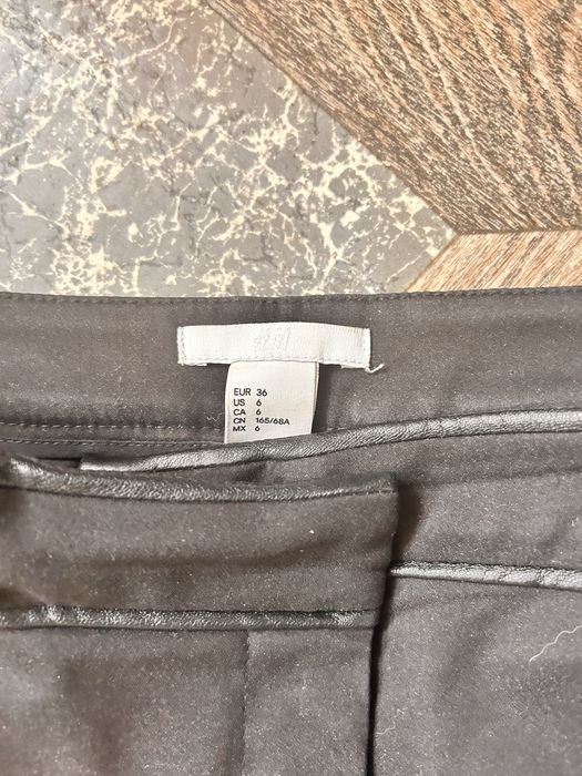 Czarne eleganckie spodnie r36