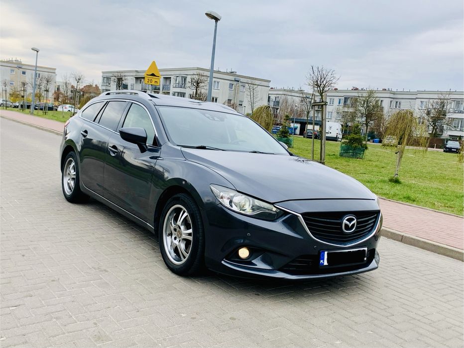 Mazda 6 2.2 D Manual Alu Clima Bixenon Skyactiv Full Czarne Skóry