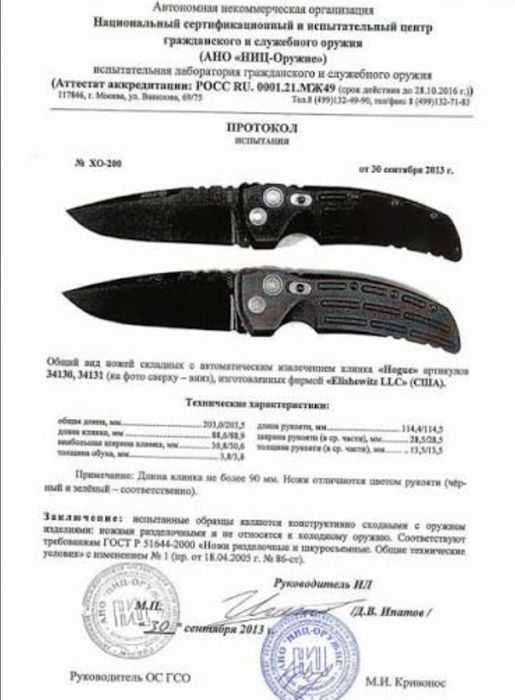 колекціюя ножів різних часів