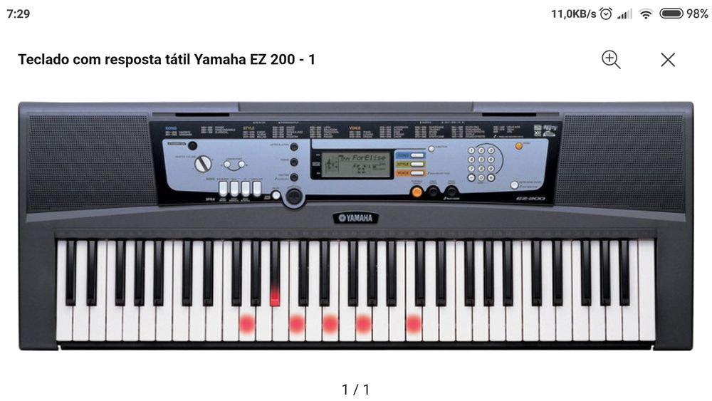 Teclado yamaha 61 teclas