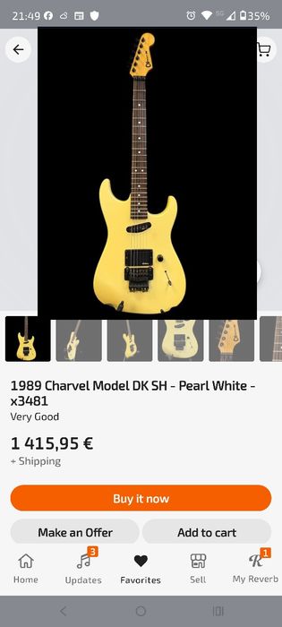 Guitarra Charvel DK-SH made in Japan