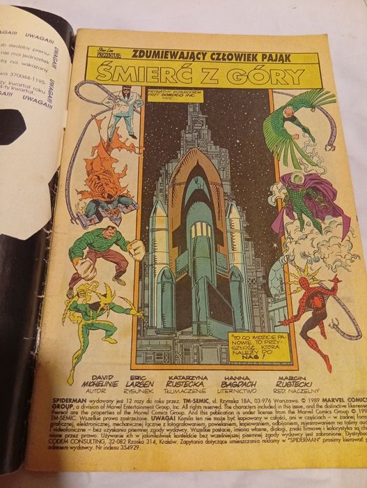Amazing Spiderman nr1/93 polskie wydanie 1993r