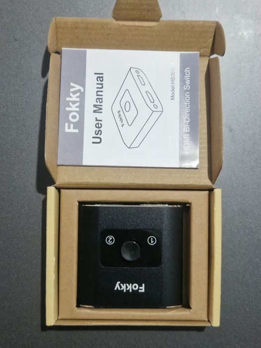 Двонаправлений HDMI перемикач Fokky HS305-BK 4K