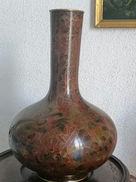 Jarra Vintage em cloisonne