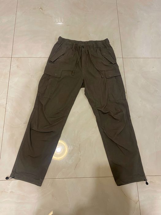 зелені карго штани h&m