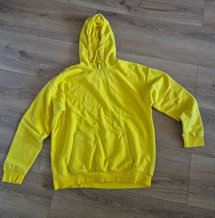 Żółta bluza z kapturem M