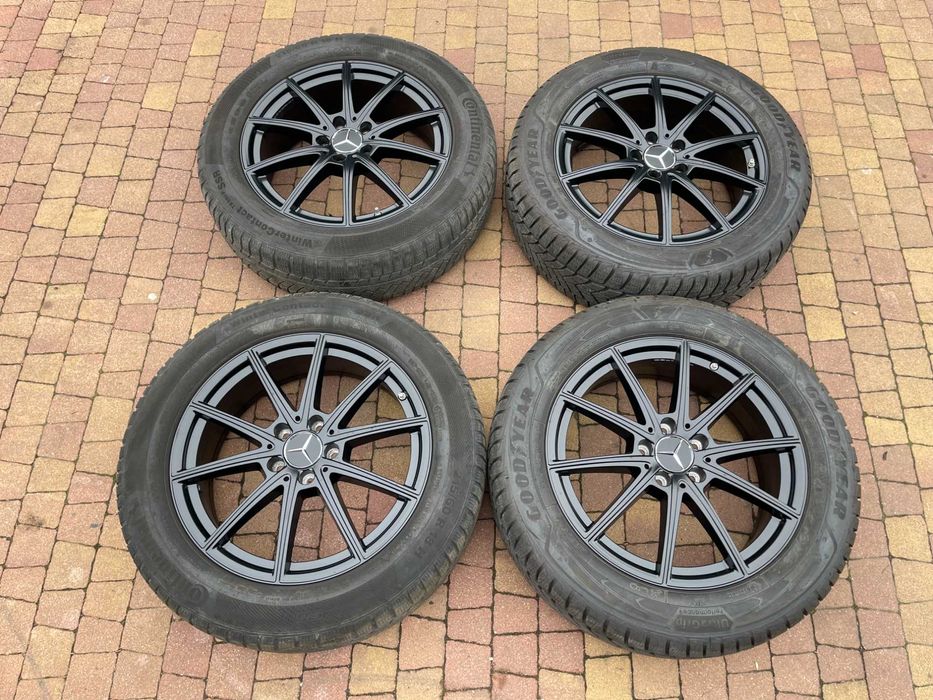 3881. Alufelgi 18" Mercedes GLA EQA 6.5J ET44 5x112 czarne oryginał