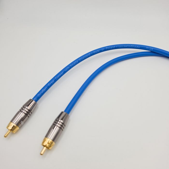 Melodika Sky Blue RCA – para 2 × 0,5 m – interkonekt stereo