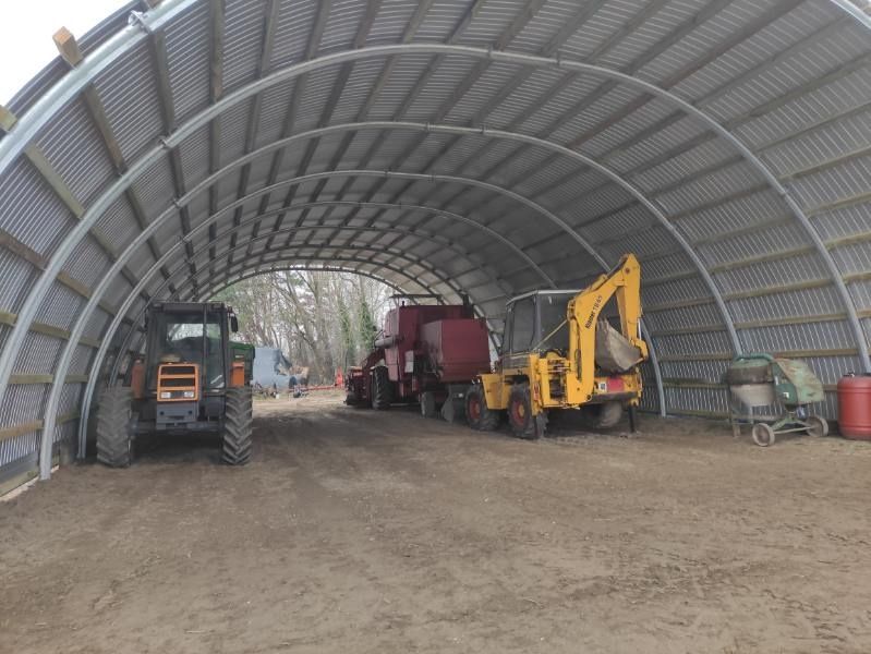 Hala łukowa 12 x 20 garaz wiata na slome maszyny nawozy