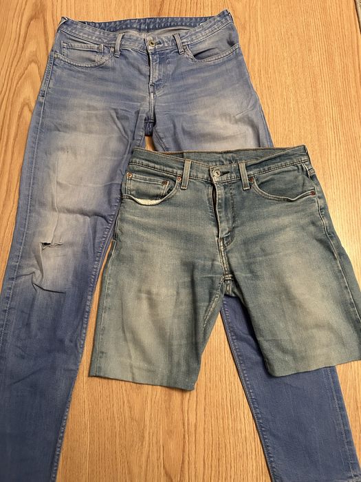 Dzinsy męskie dwie pary Levis, Pepe Jeans