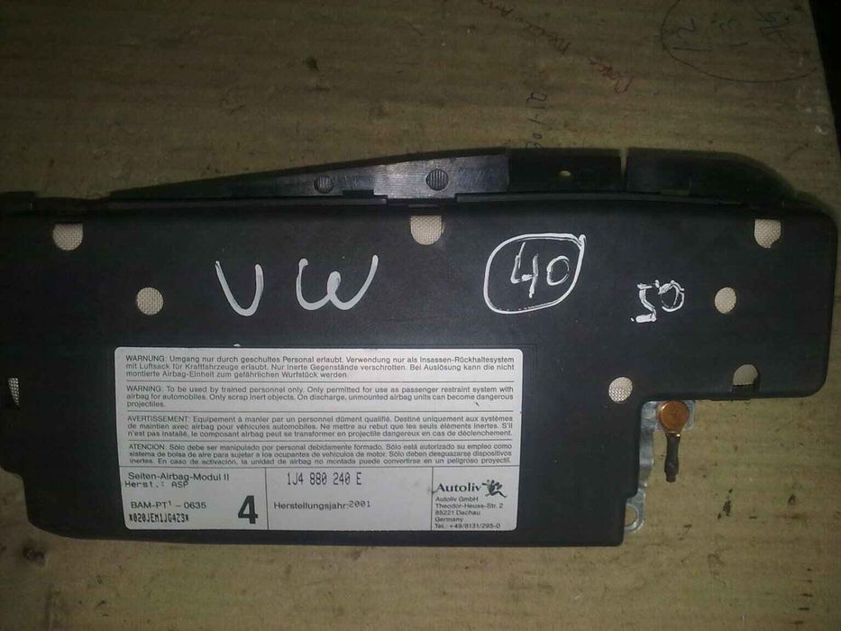 Airbag banco direito VOLKSWAGEN Golf IV (1J1)