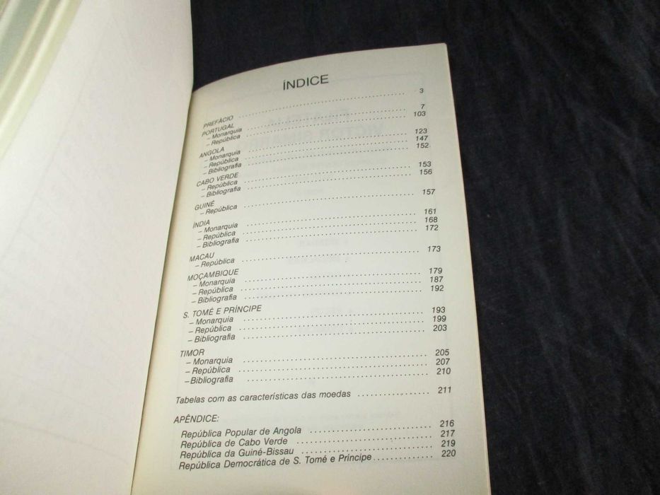 Livro Numismática Preçário de Moedas de Portugal 1980