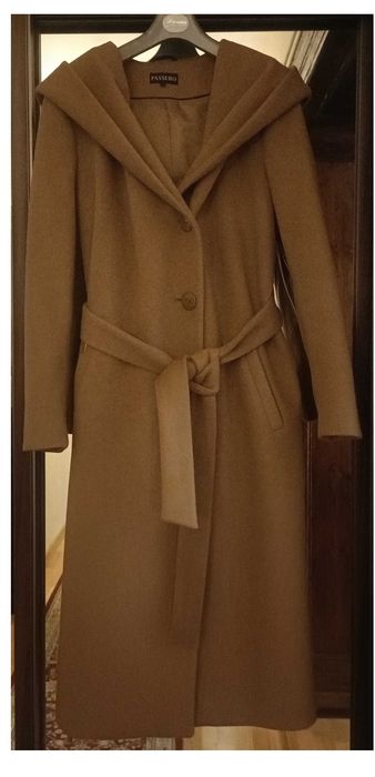 PŁASZCZ damski elegancki wełna alpaka PASSERO nowy r. 40