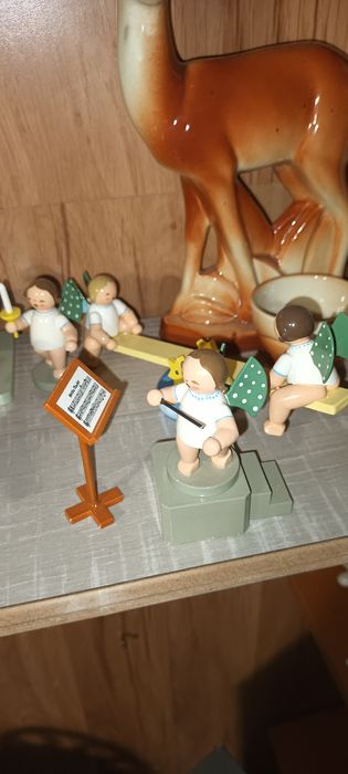 Figurki ręcznie wykonane Kuhn &Wendt Erzgebirge aniołki