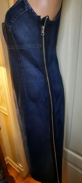 Женский джинсовый сарафан.  Сислей Италия