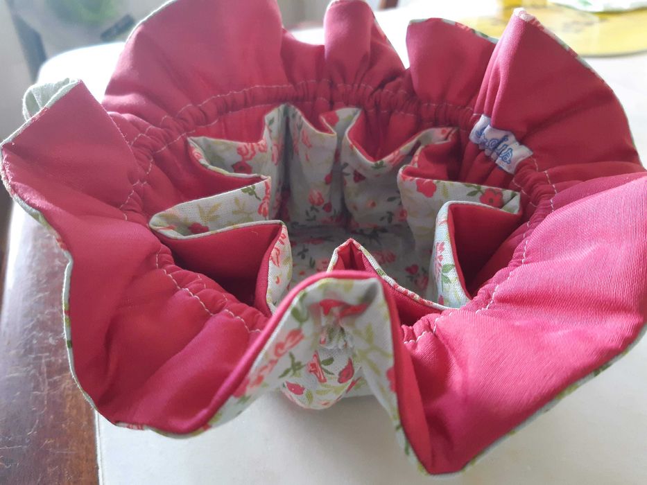 Bolsa artesanato para acessórios viagem ou casa, Nova