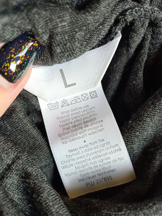 Szara bluzka nietoperz, XS-L