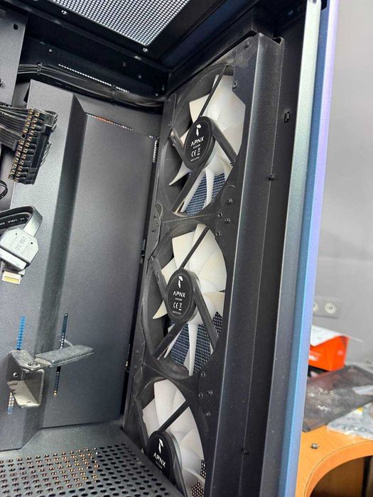 Корпус APNX Creator C1-R Chroma Flair ATX 5x ARGB fan + HUB KLAVAcomp