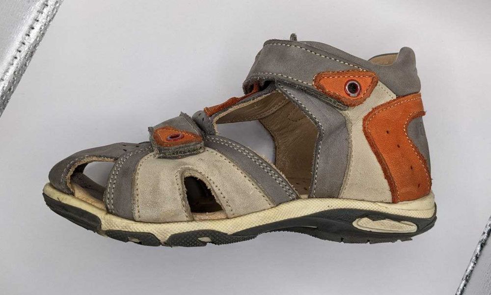 Ортопедические кожаные детские босоножки-сандалики (сандалии) Alberes