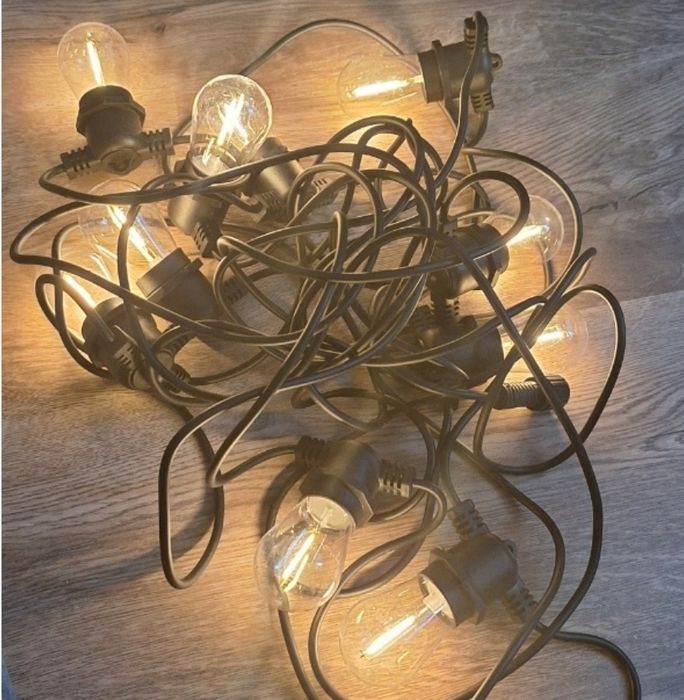 Girlanda solarna LED porządna 10m pilot na camping działkę do ogrodu