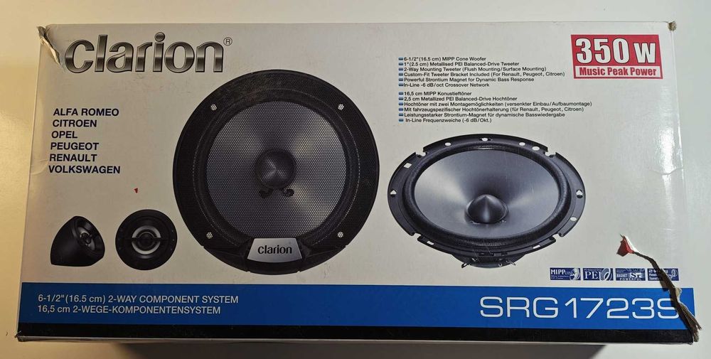 Głośniki samochodowe Clarion SRG1723
