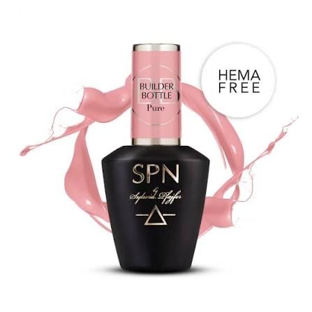 Lakier hybrydowy SPN 733 i żel budujący builder bottle PURE zestaw