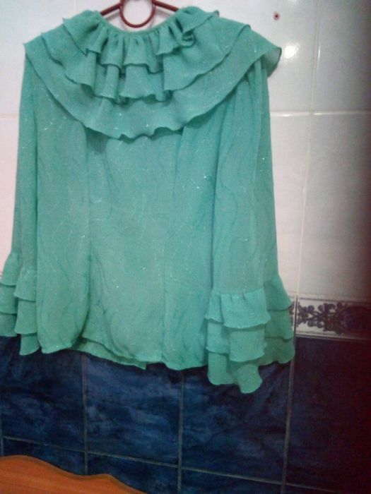 Блузка бирюза 44 размер