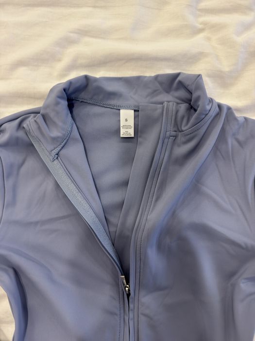 Блакитний голубий комбінезон  костюм цільний для спорту йоги пілатесу