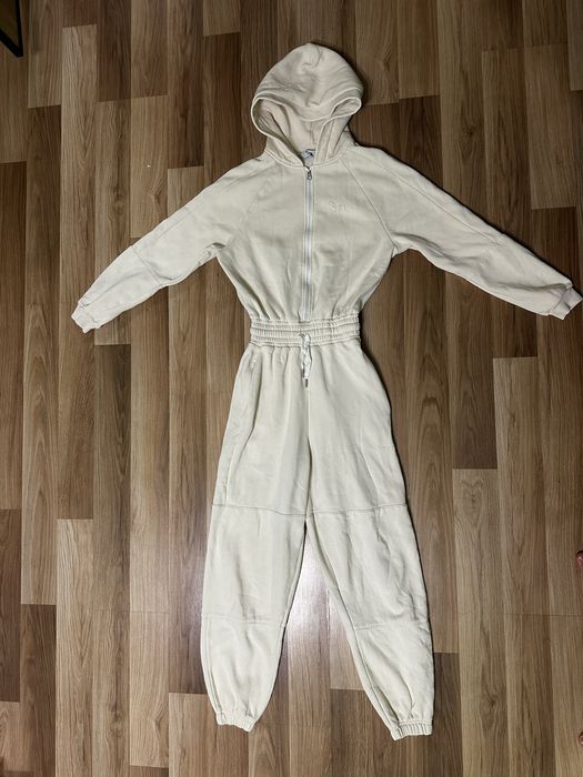 Комбінезон жіночий Staff молочний на флісі