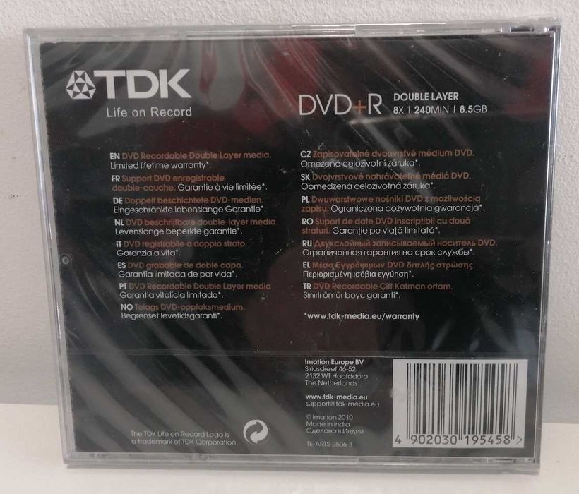 DVD+R TDK Double Layer 8.5 Gb