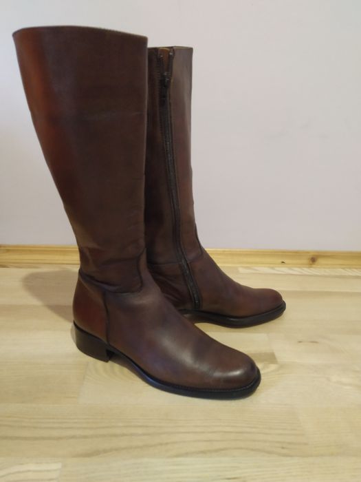 Чоботи шкіряні осінні Сапоги кожа осенние