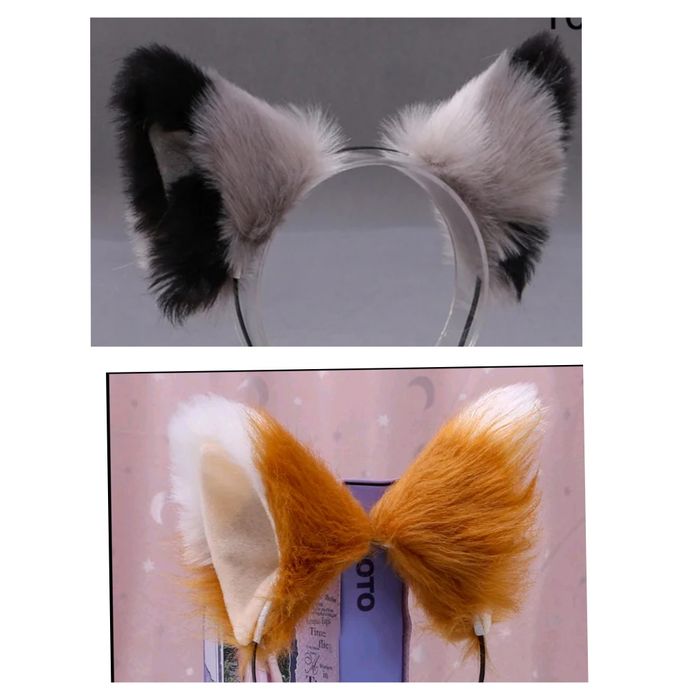 Вуха лисиці вушка котячі фурі Ушки кошки/лисы/ маска 150/230