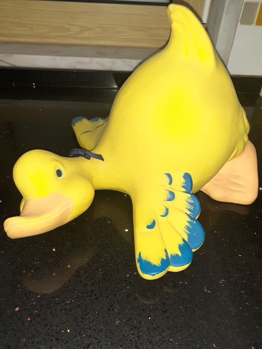 Decoração pato grande em barro muito bonito